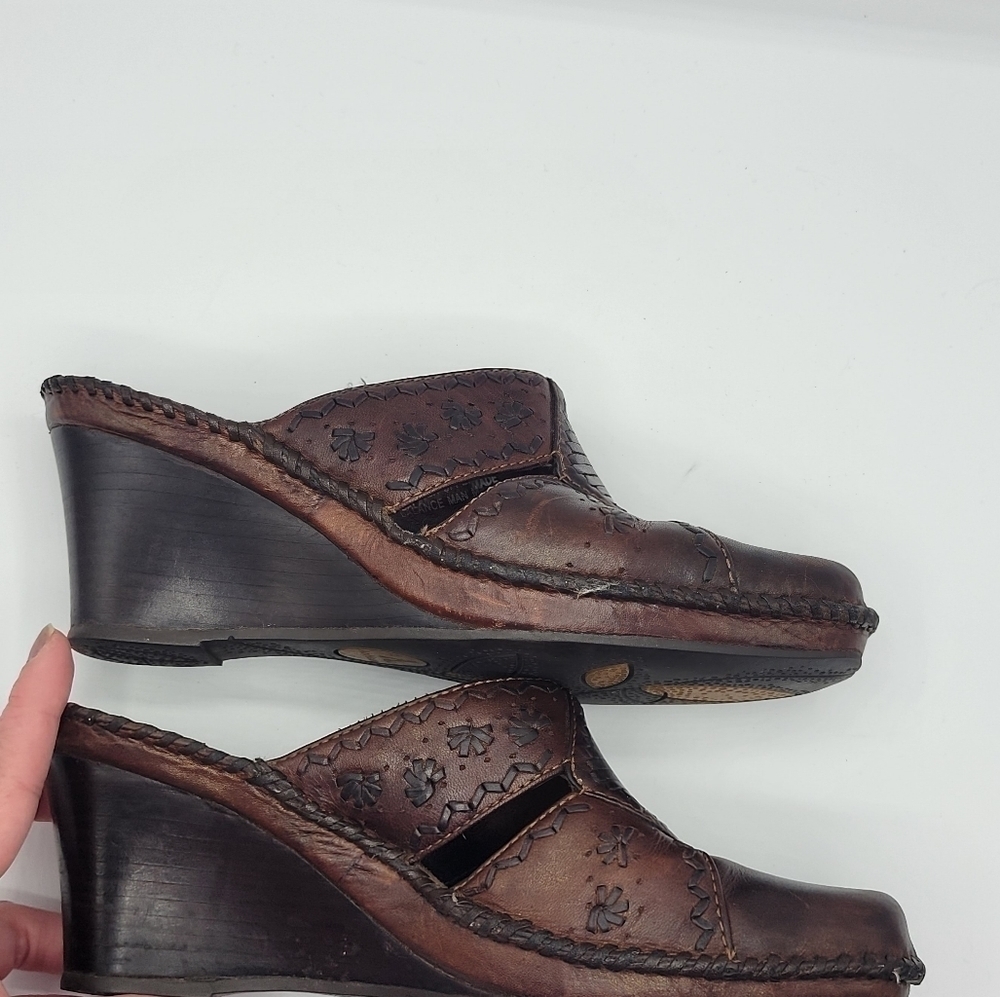 Clarks Artisan leather upper mules size 6M - Picture 8 of 13